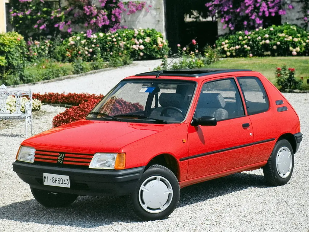 Peugeot 205 (741A/C) 1 поколение, хэтчбек 3 дв. (02.1983 - 09.1990)